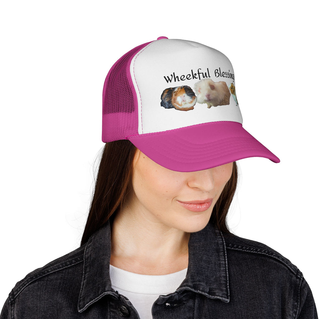 Trucker Cap - "Wheekful Blessings" Guinea Pig Design