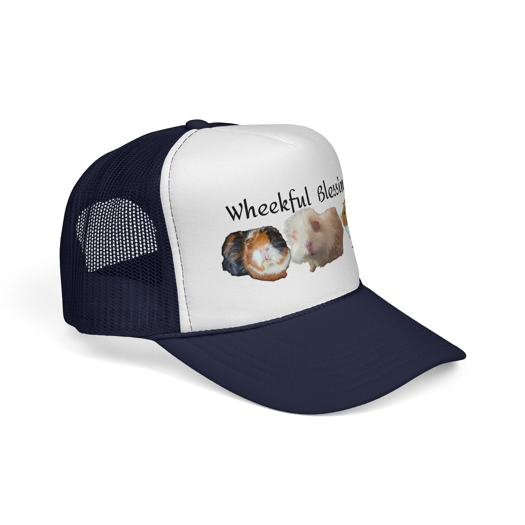Trucker Cap - "Wheekful Blessings" Guinea Pig Design