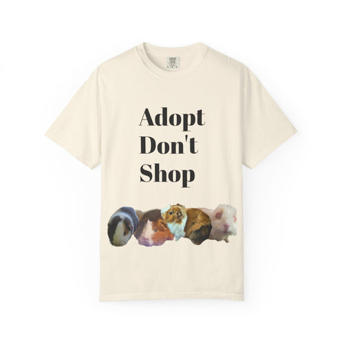 Adopt Don't Shop Guinea Pig T‑Shirt — Wheekful Blessings Tee