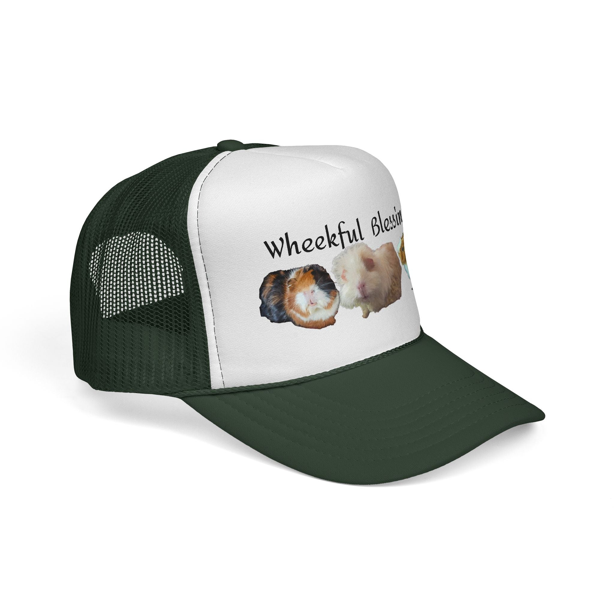 Trucker Cap - "Wheekful Blessings" Guinea Pig Design