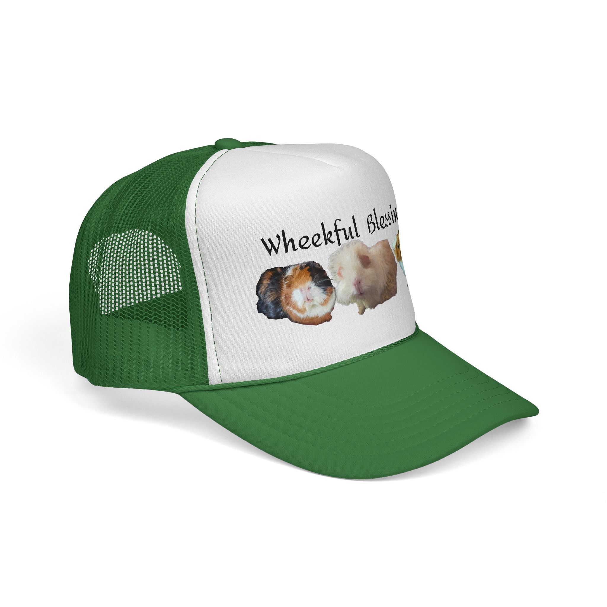Trucker Cap - "Wheekful Blessings" Guinea Pig Design