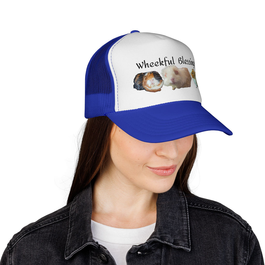 Trucker Cap - "Wheekful Blessings" Guinea Pig Design