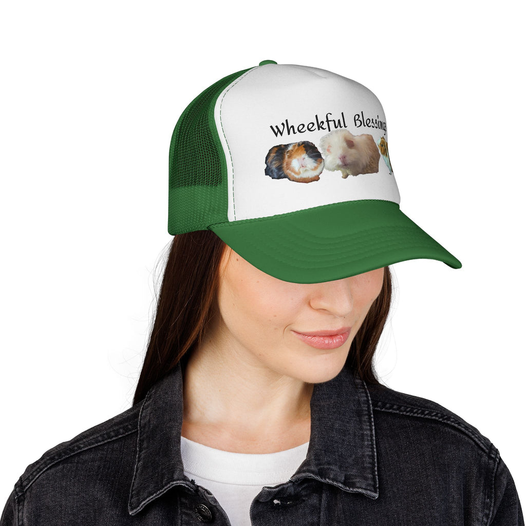 Trucker Cap - "Wheekful Blessings" Guinea Pig Design