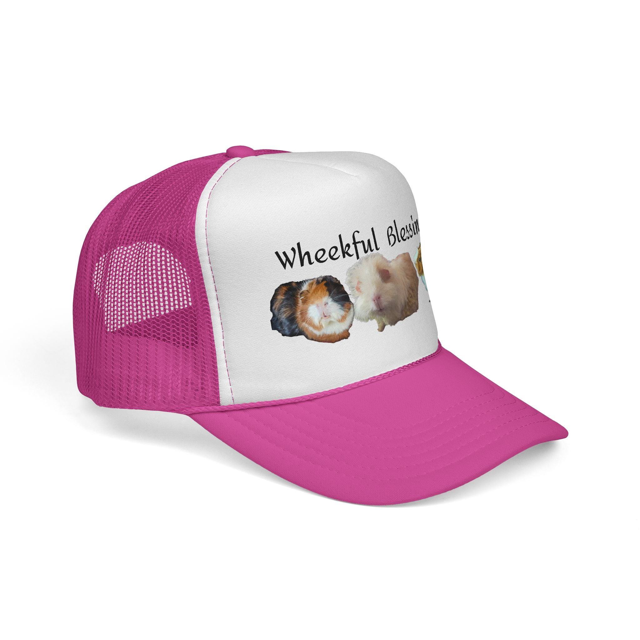 Trucker Cap - "Wheekful Blessings" Guinea Pig Design